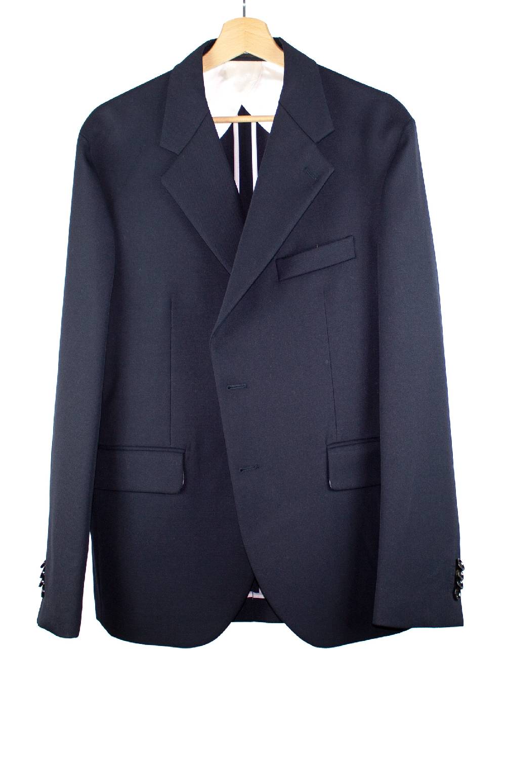 Lc23 Marzotto Wool Navy Blazer Vendita Calda