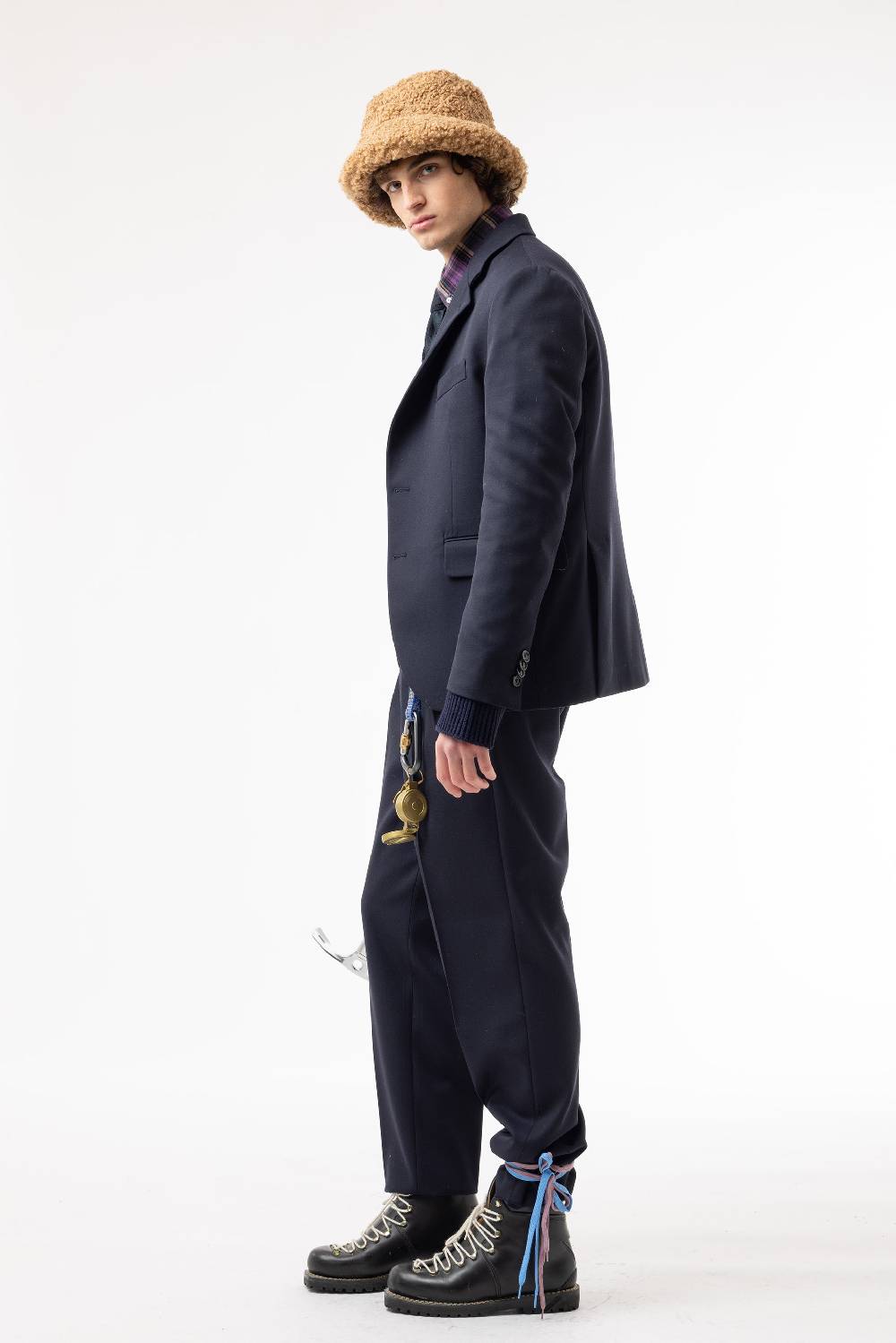 Lc23 Marzotto Wool Navy Blazer Vendita Calda