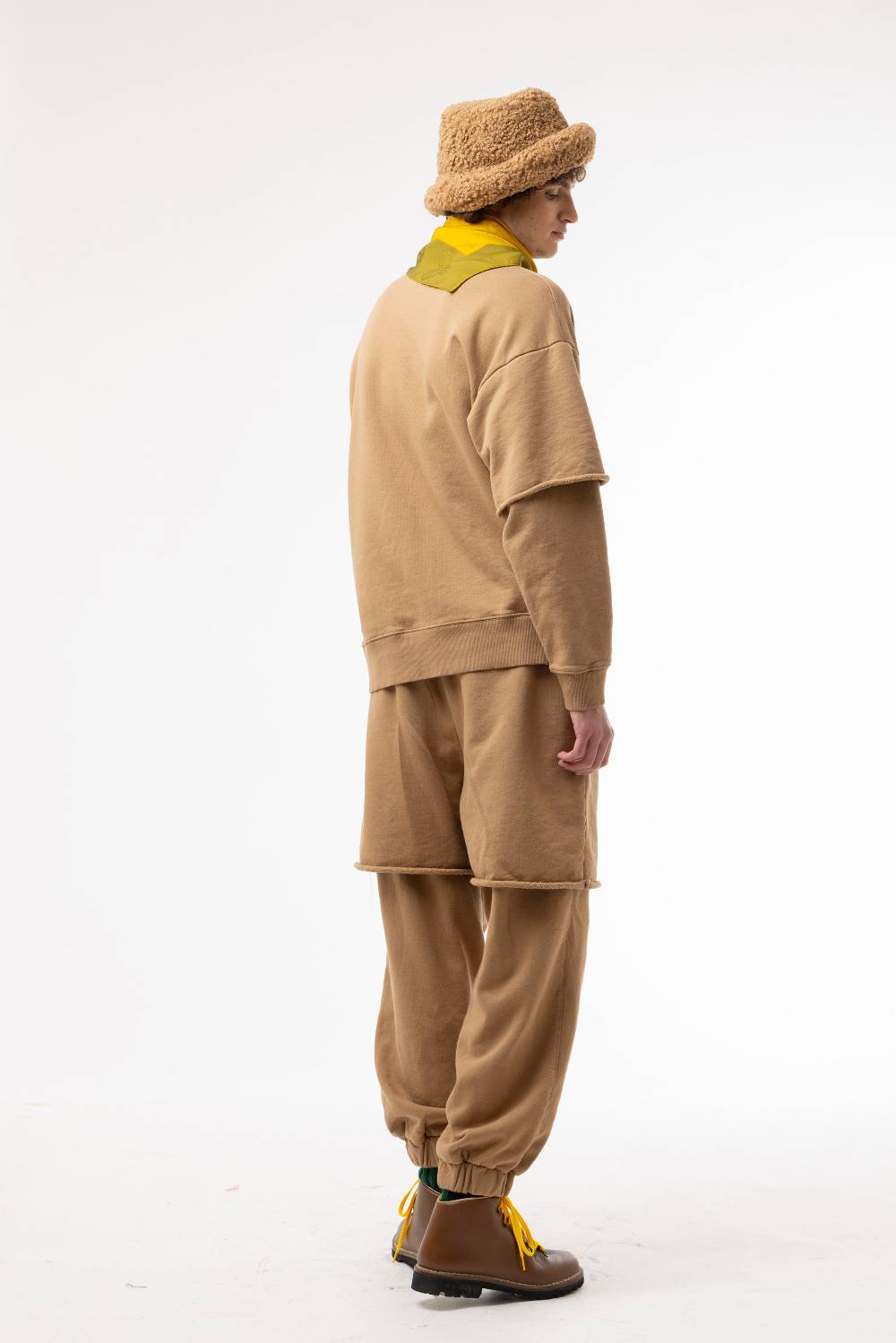 Lc23 Double Pants Camel Nuova