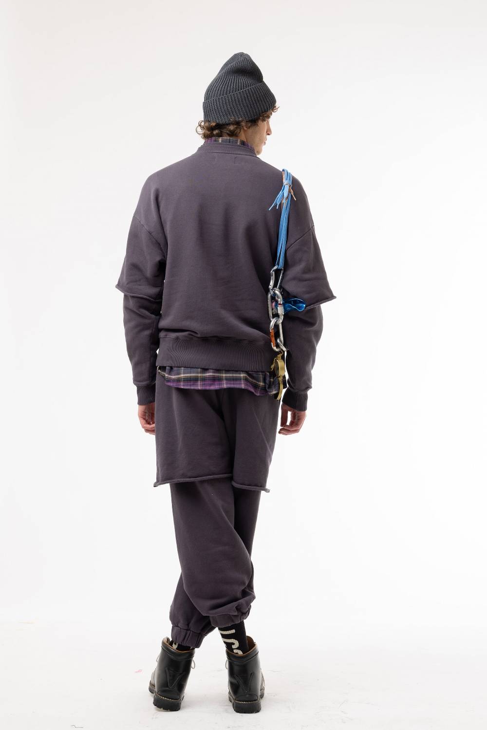 Lc23 Double Pants Dark Grey Moda