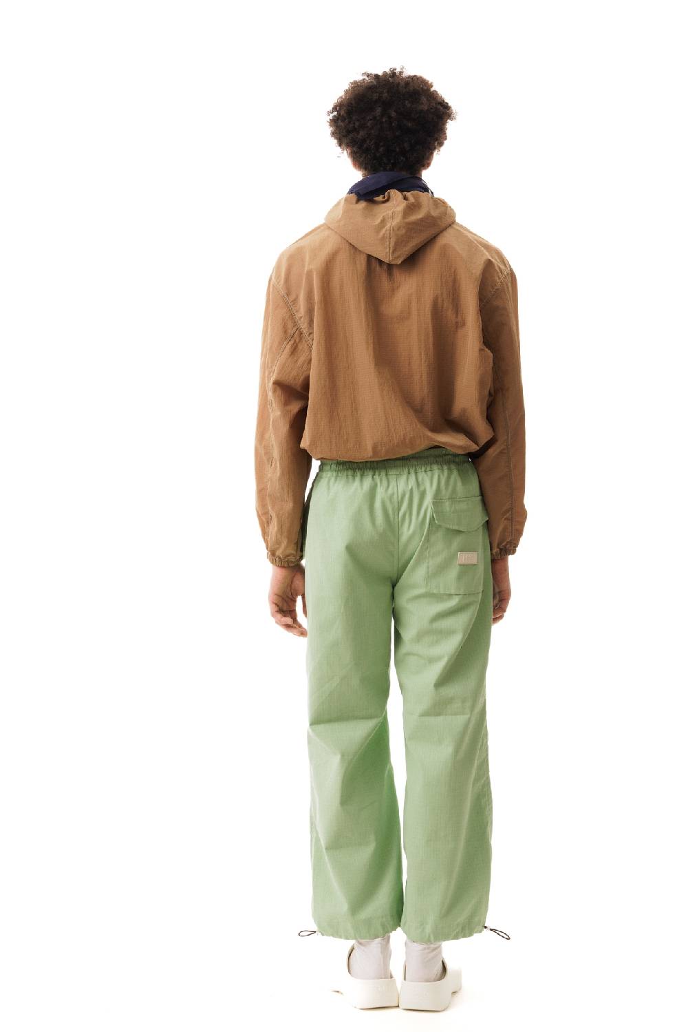 Lc23 Paracadute Ripstop Pants Green In Linea