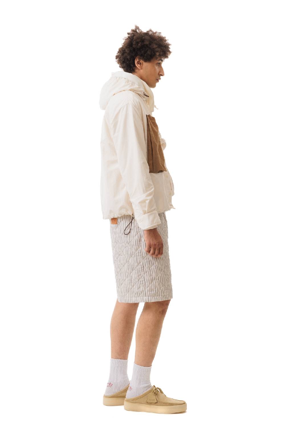 Lc23 Nylon Shirt Cream-Brown Consegna Veloce