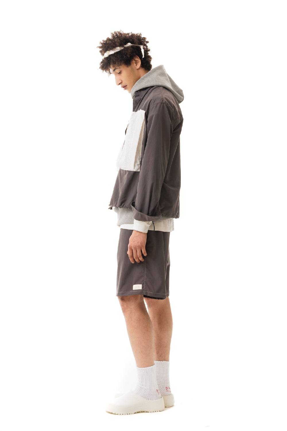 Lc23 Nylon Shirt Grey-Cream Limitato a 3 giorni
