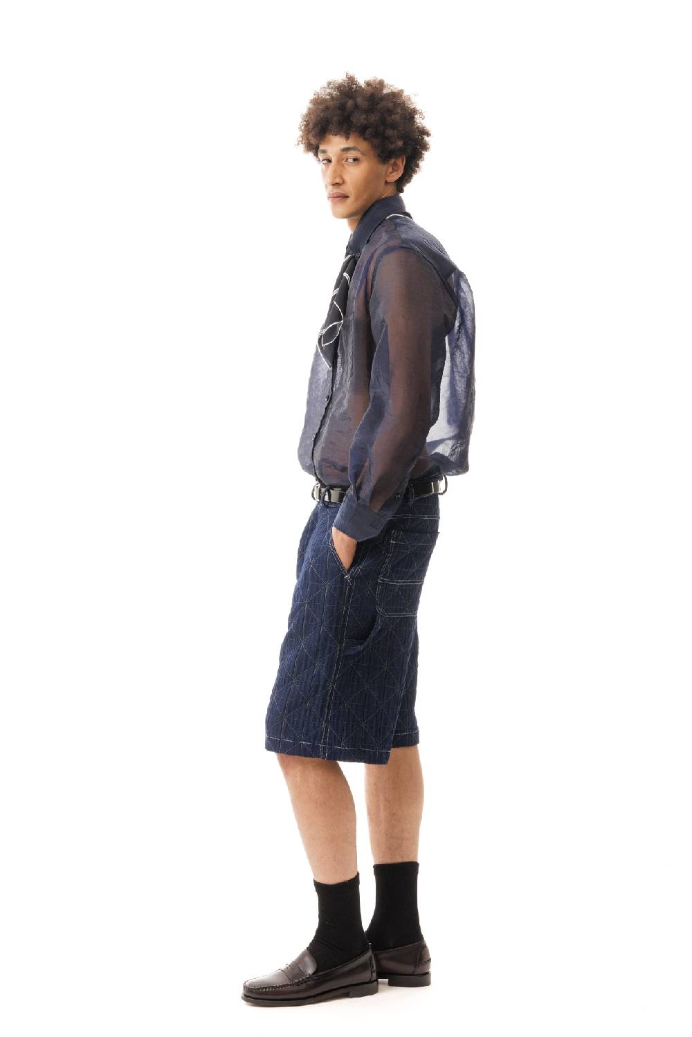 Lc23 Organza Nylon Shirt Navy Affare Del Giorno