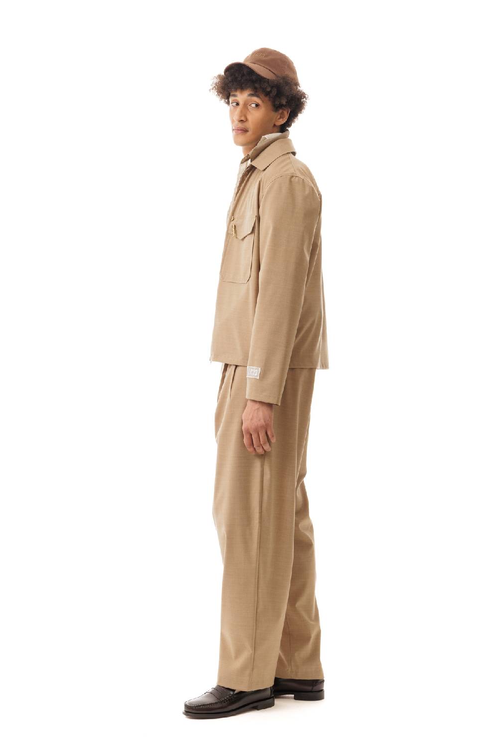 Lc23 Nylon-Wool Overshirt Camel Novità