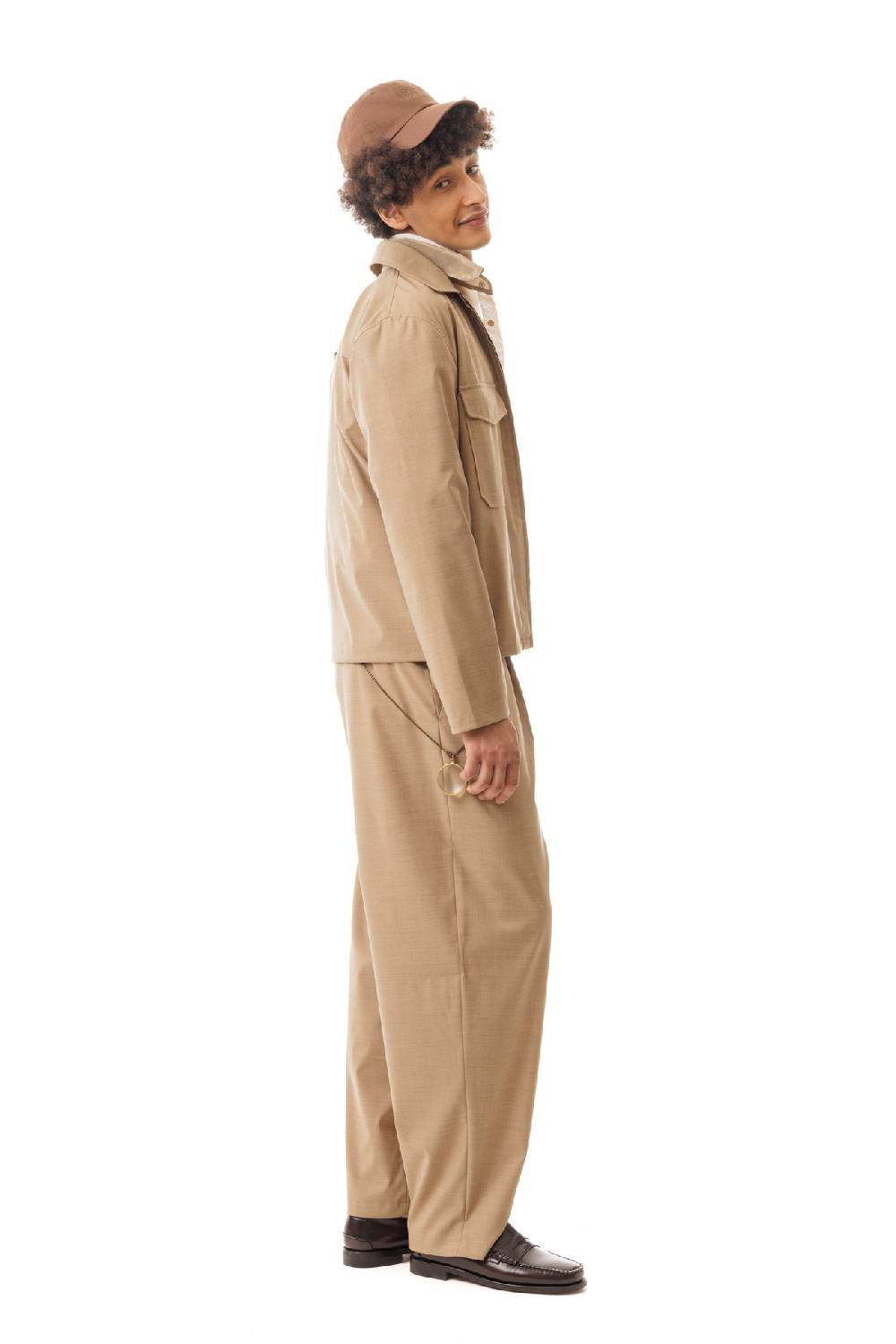 Lc23 Nylon-Wool Overshirt Camel Novità