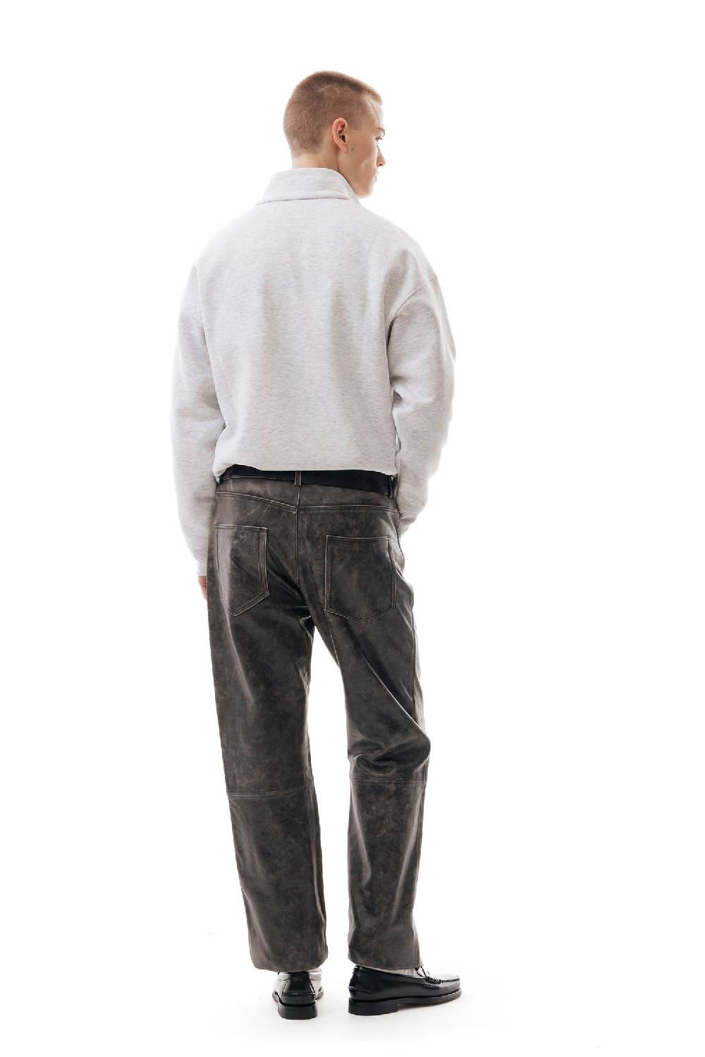 Lc23 Leather Trousers In Vendita