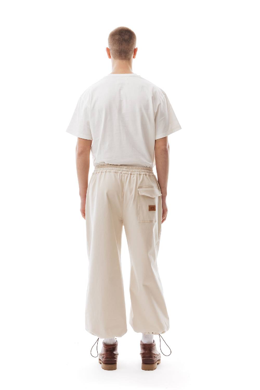 Lc23 Paracadute Pants Cream Saldi Di Fabbrica