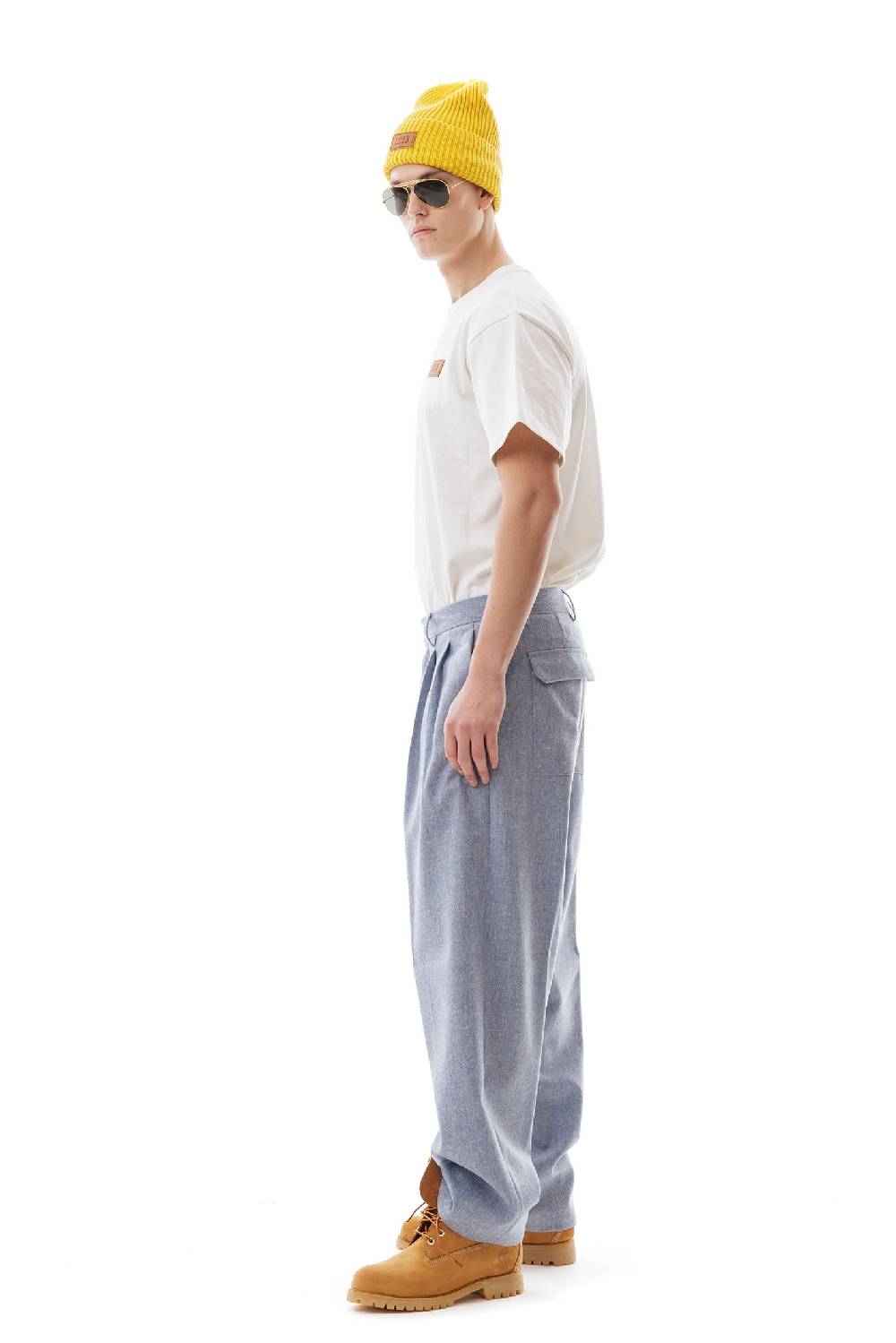 Lc23 Shetland Double Pence Trousers Blue I Più Venduti