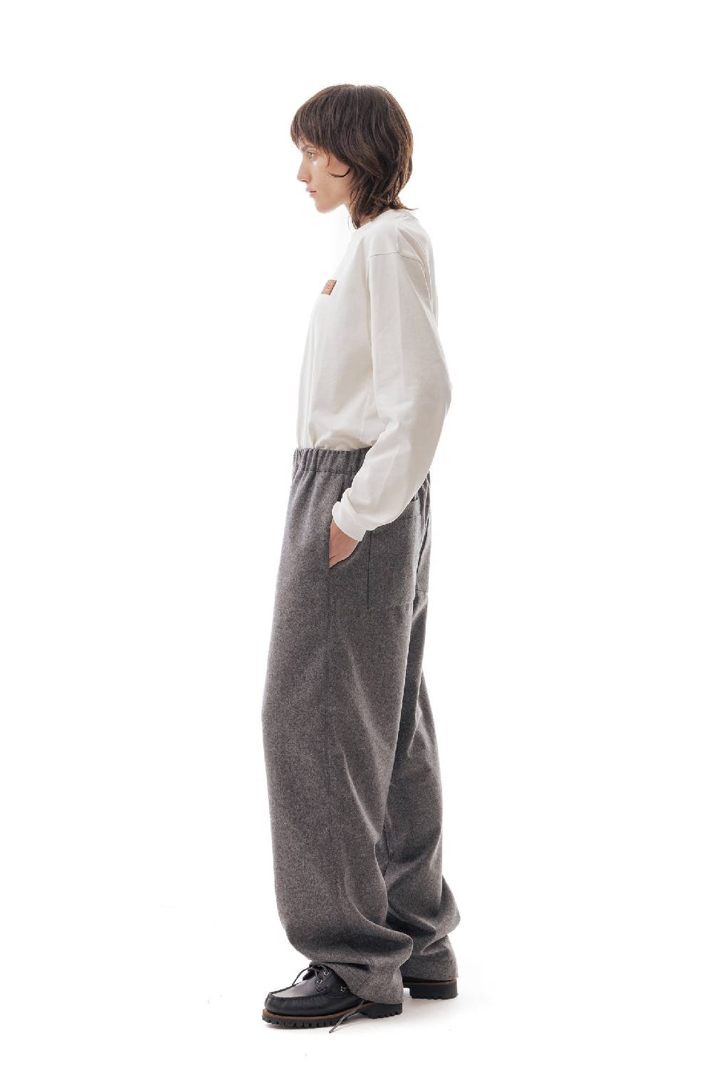 Lc23 WR Wool Pants Grey Vendite Flash