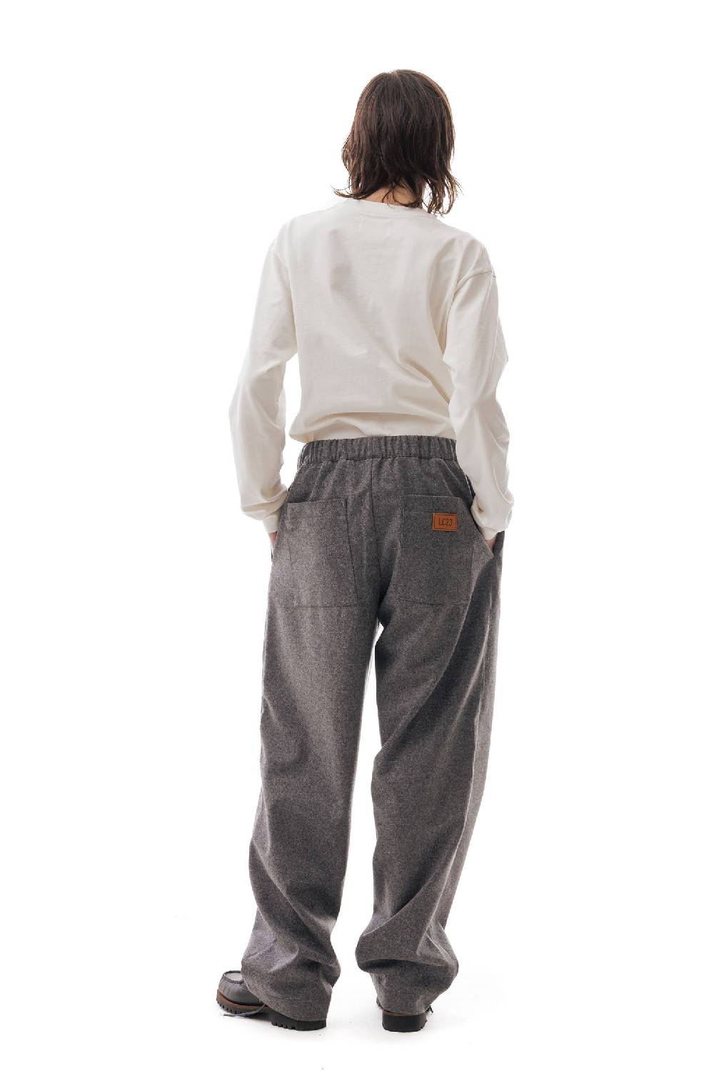 Lc23 WR Wool Pants Grey Vendite Flash