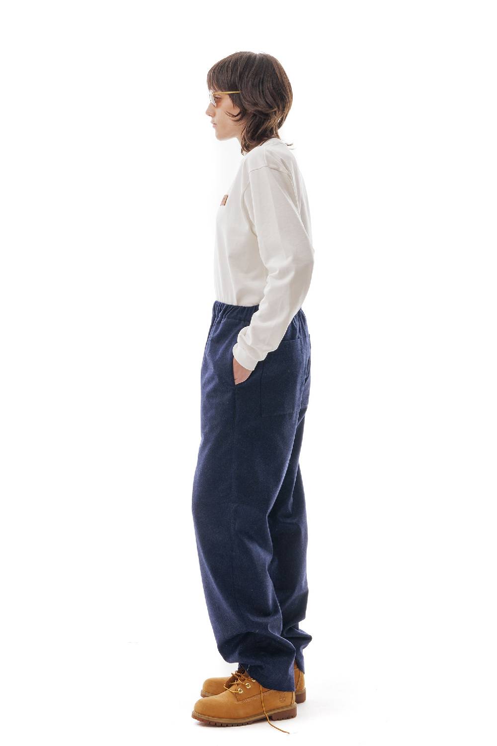 Lc23 WR Wool Pants Navy Negozio