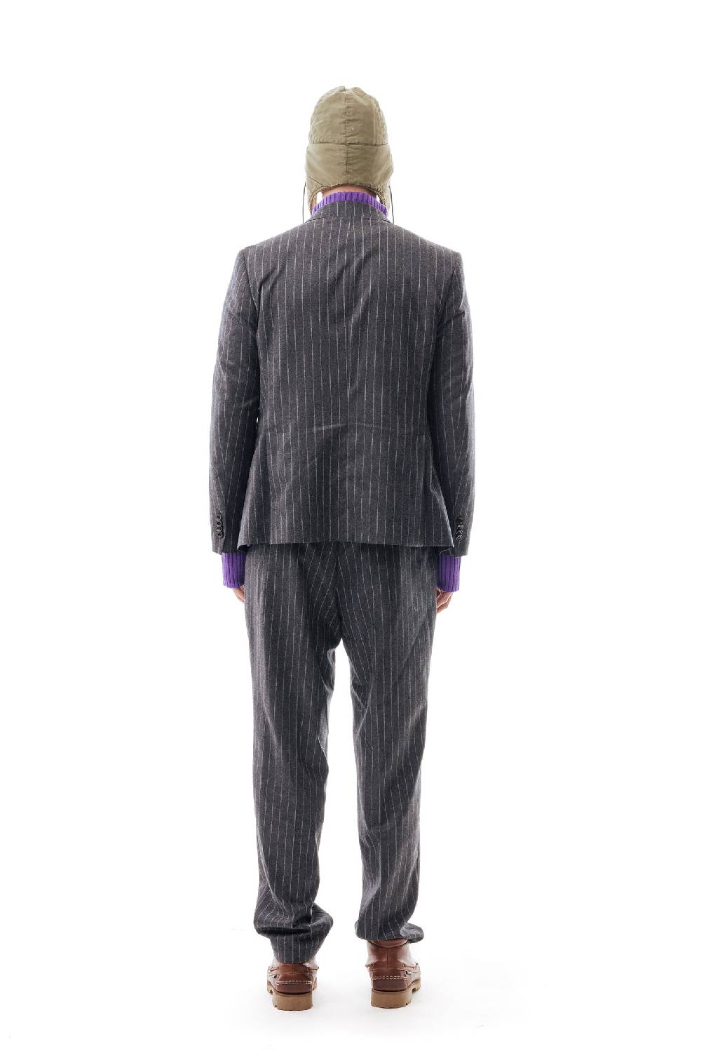 Lc23 Gessato Grey Blazer Shopping Online