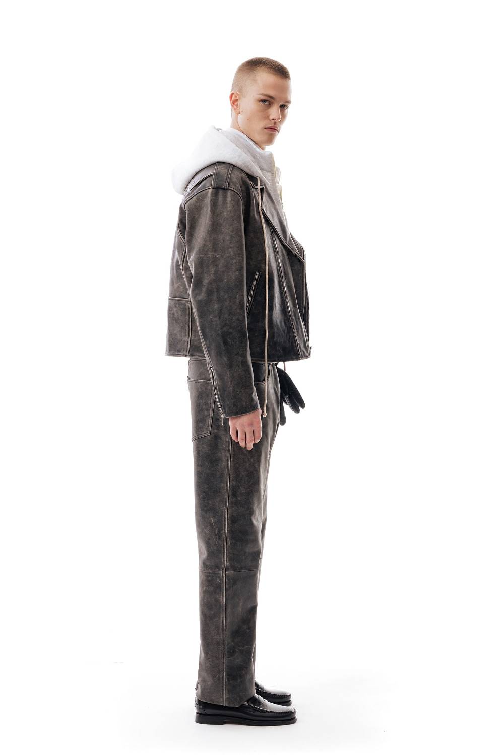 Lc23 Leather Biker Jacket Nuova