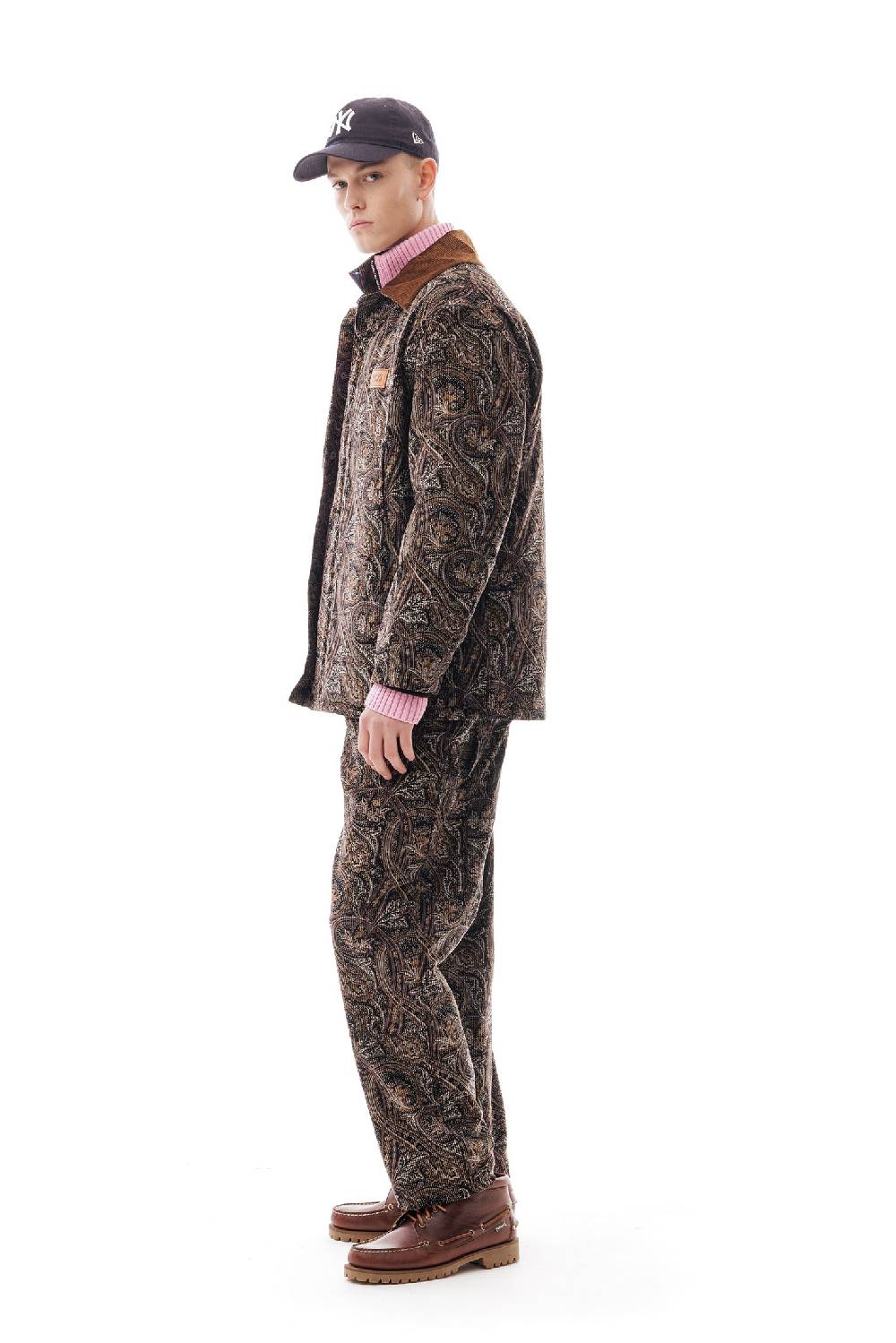 Lc23 Printed Corduroy Work Jacket Moda