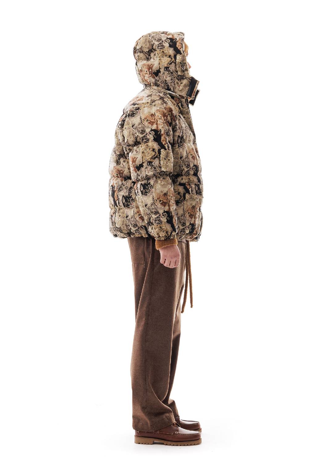 Lc23 Tapestry Cats Down Jacket Convenienza