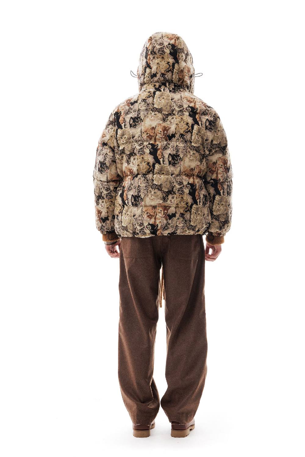 Lc23 Tapestry Cats Down Jacket Convenienza