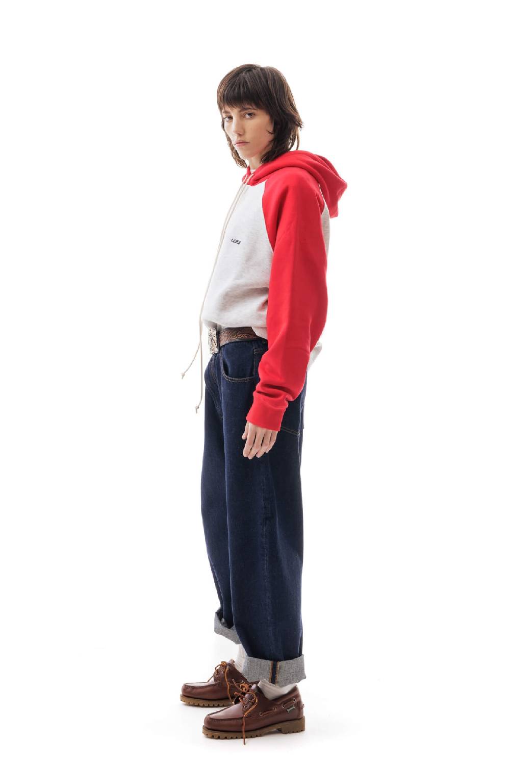 Lc23 Bicolor Hoodie Grey/Red Italia