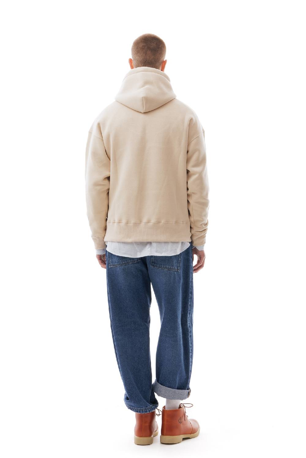 Lc23 Basic Hoodie Beige In Linea