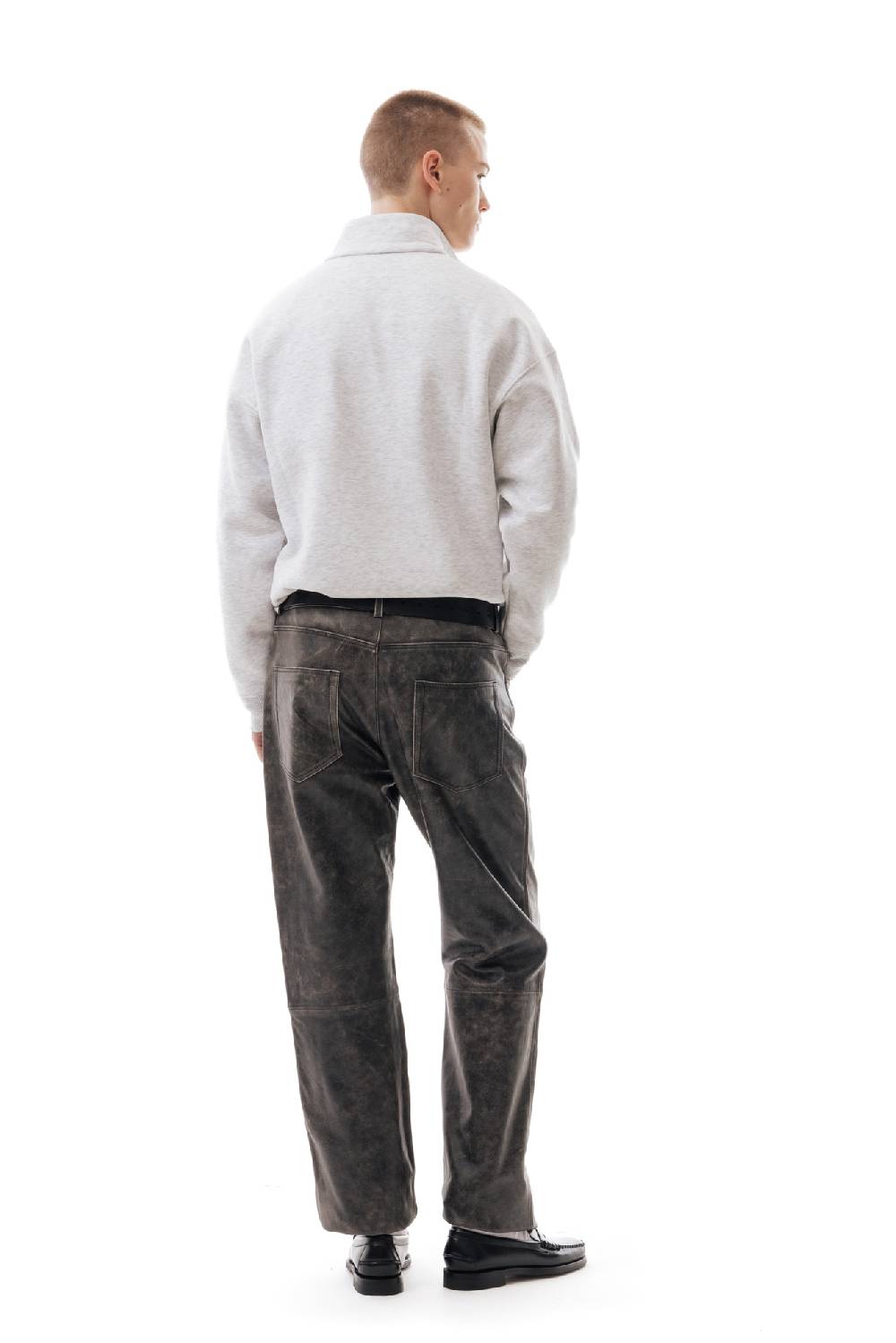 Lc23 Basic Half Zip Sweater Grey Qualità