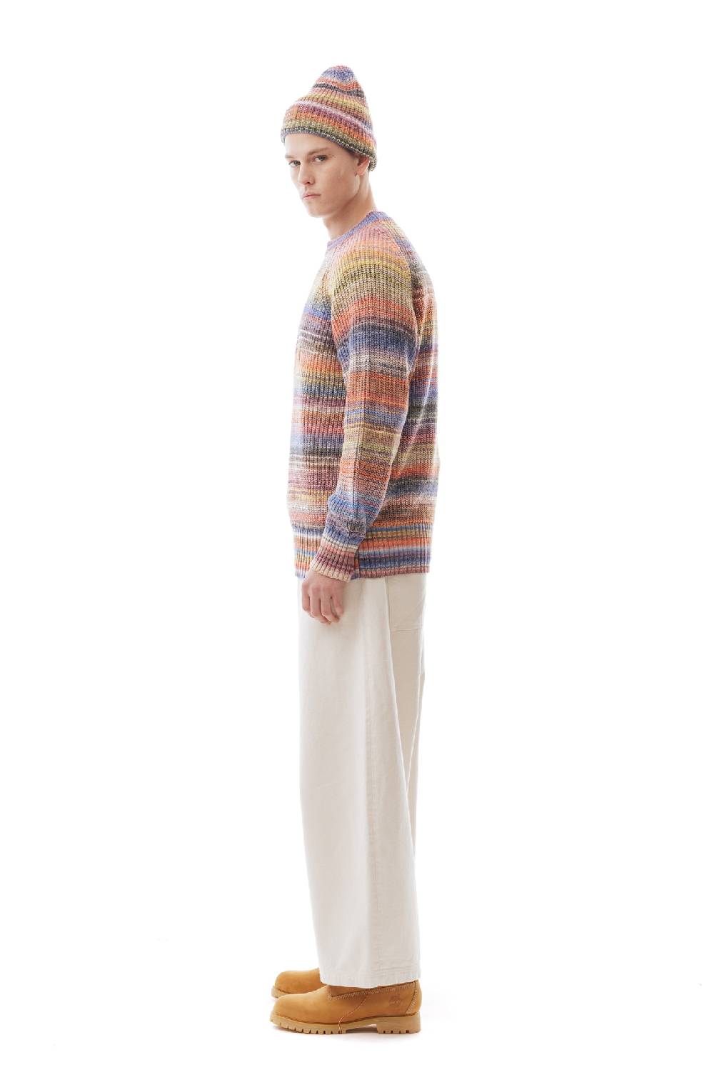 Lc23 Multicolor Sweater Cream/Blue/Pink Vendita