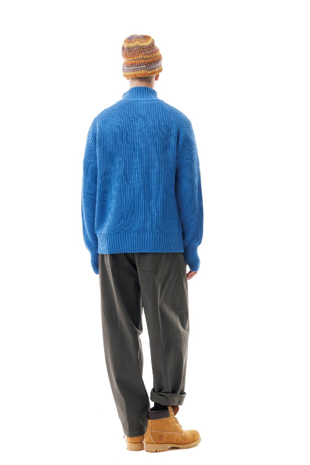 Lc23 English Knit Zip Sweater Blue Promozione