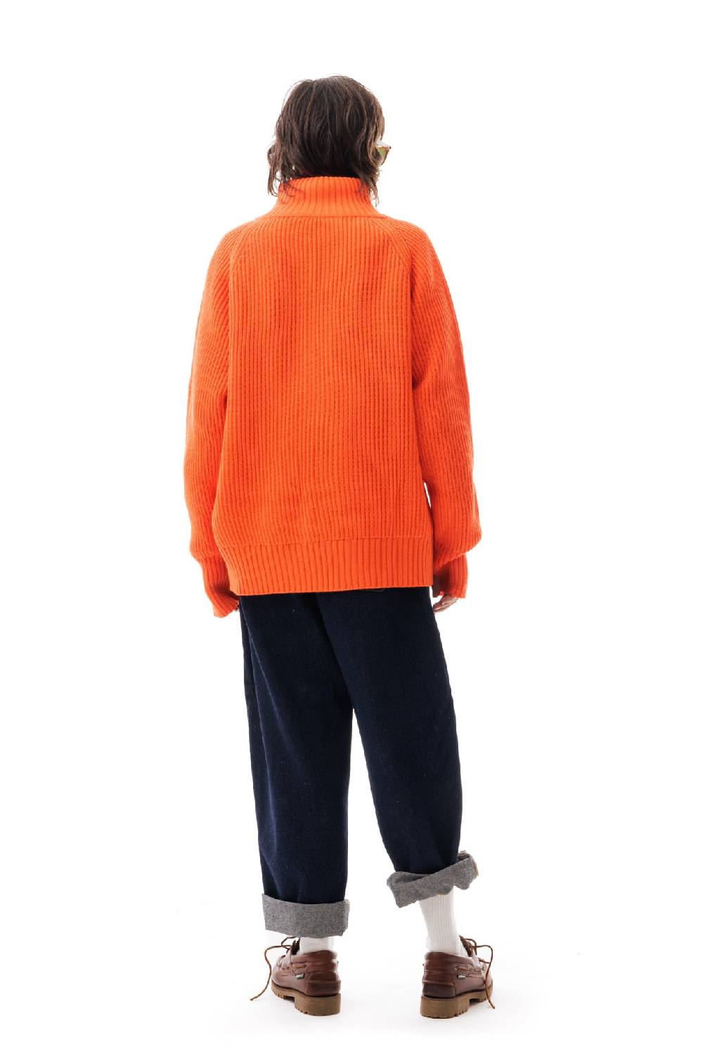Lc23 English Knit Zip Sweater Orange Soddisfazione Garantita