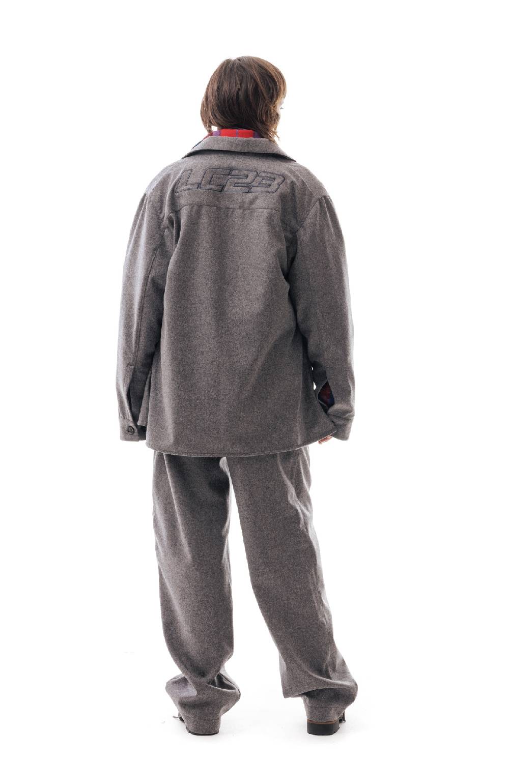 Lc23 WR Wool Overshirt Grey Fino Al -60%