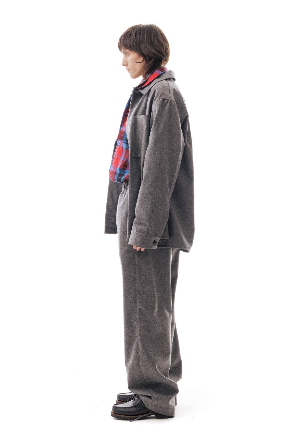 Lc23 WR Wool Overshirt Grey Fino Al -60%