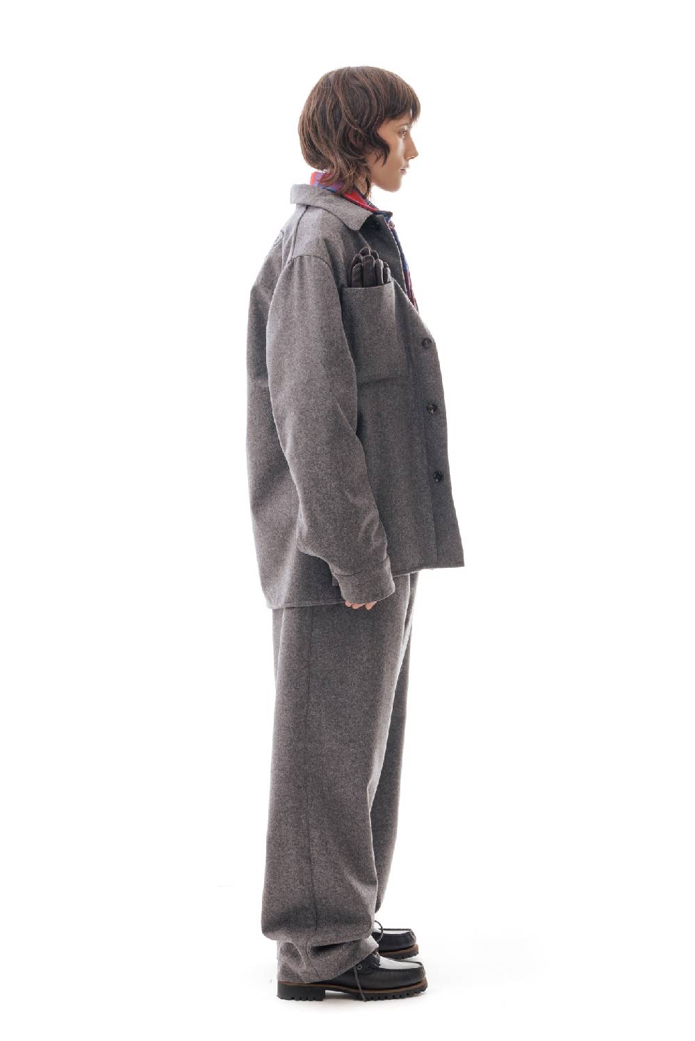 Lc23 WR Wool Overshirt Grey Fino Al -60%