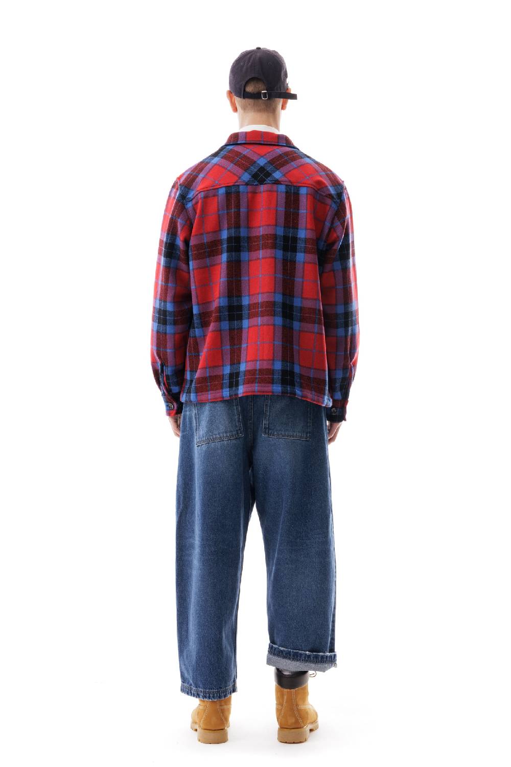 Lc23 Shetland Check Overshirt Blue/Red Affare Del Giorno