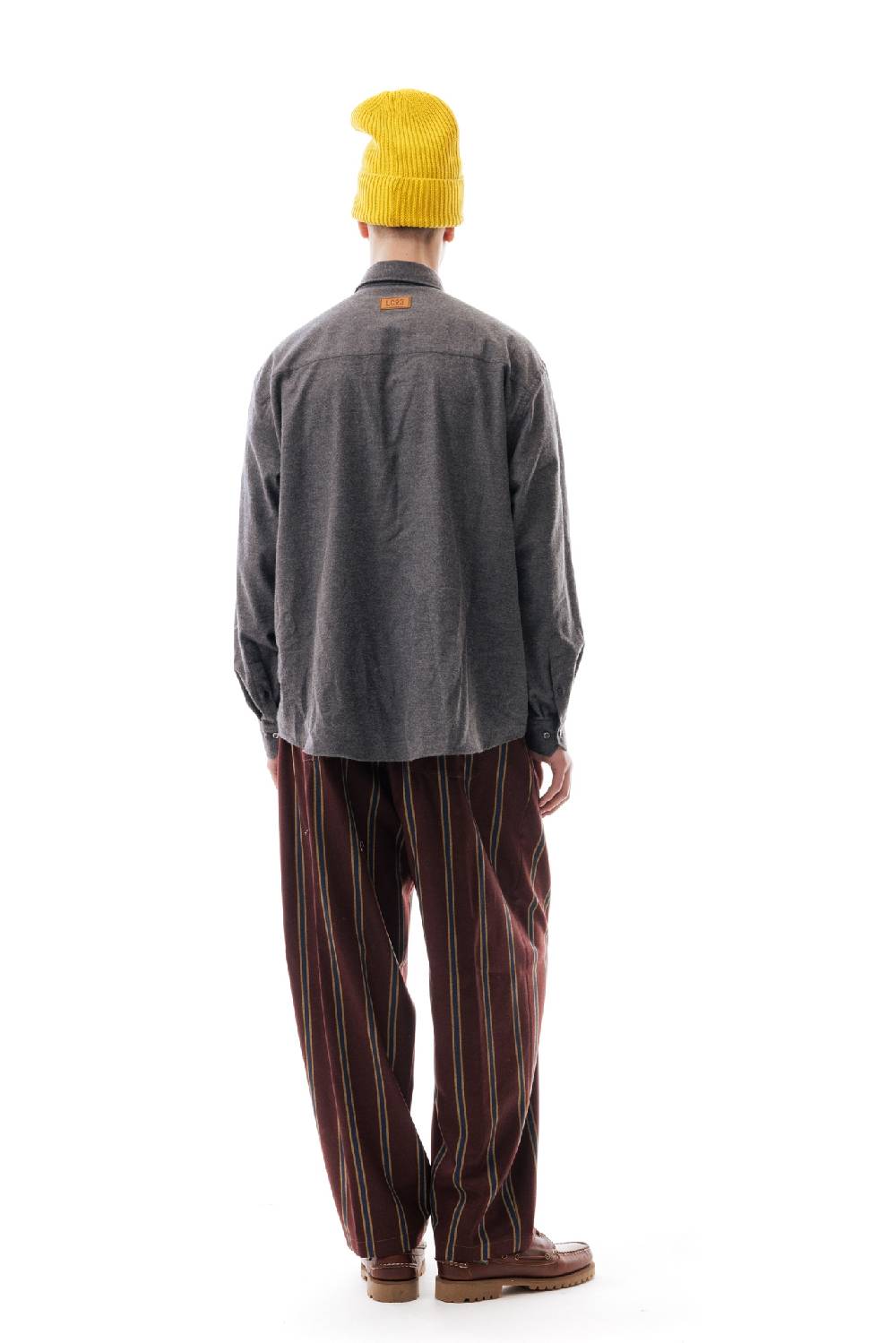 Lc23 Flannel Multipocket Shirt Dark Grey Convenienza