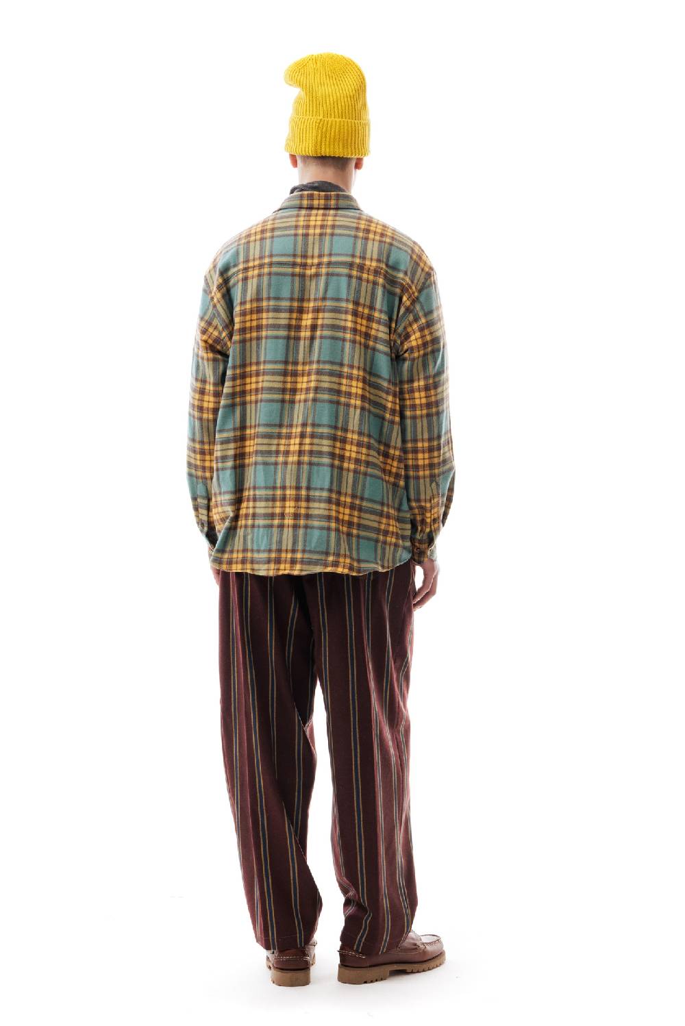 Lc23 Flannel Check Shirt Green/Yellow Novità