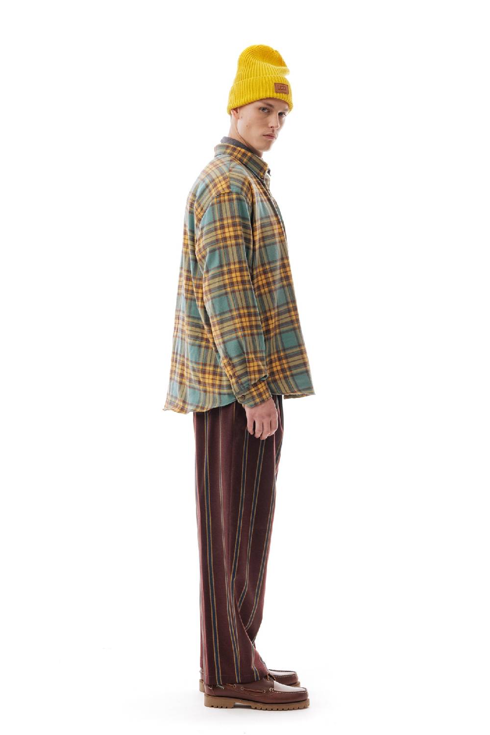 Lc23 Flannel Check Shirt Green/Yellow Novità