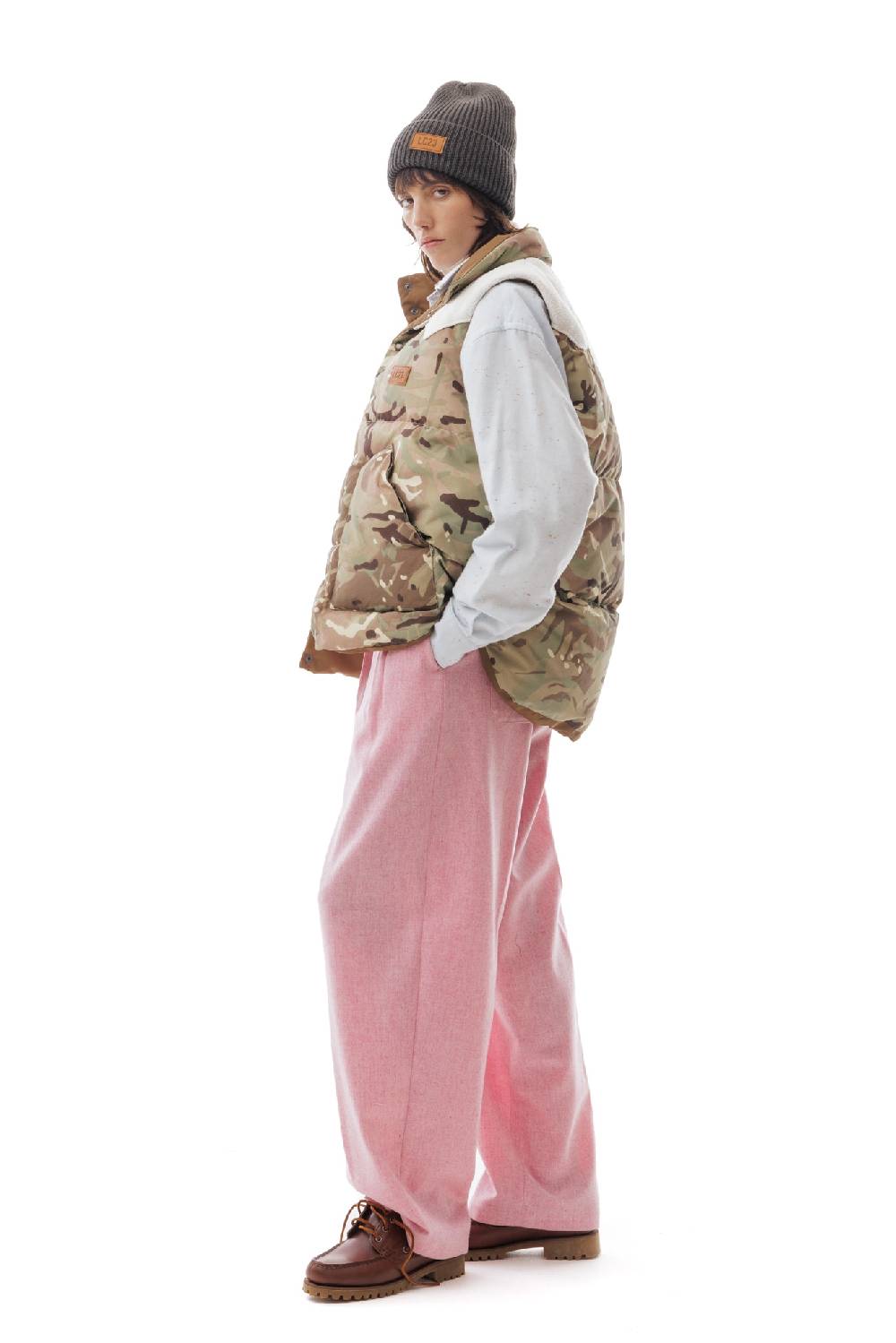 Lc23 Camo Paneled Down Vest Prezzo di fabbrica