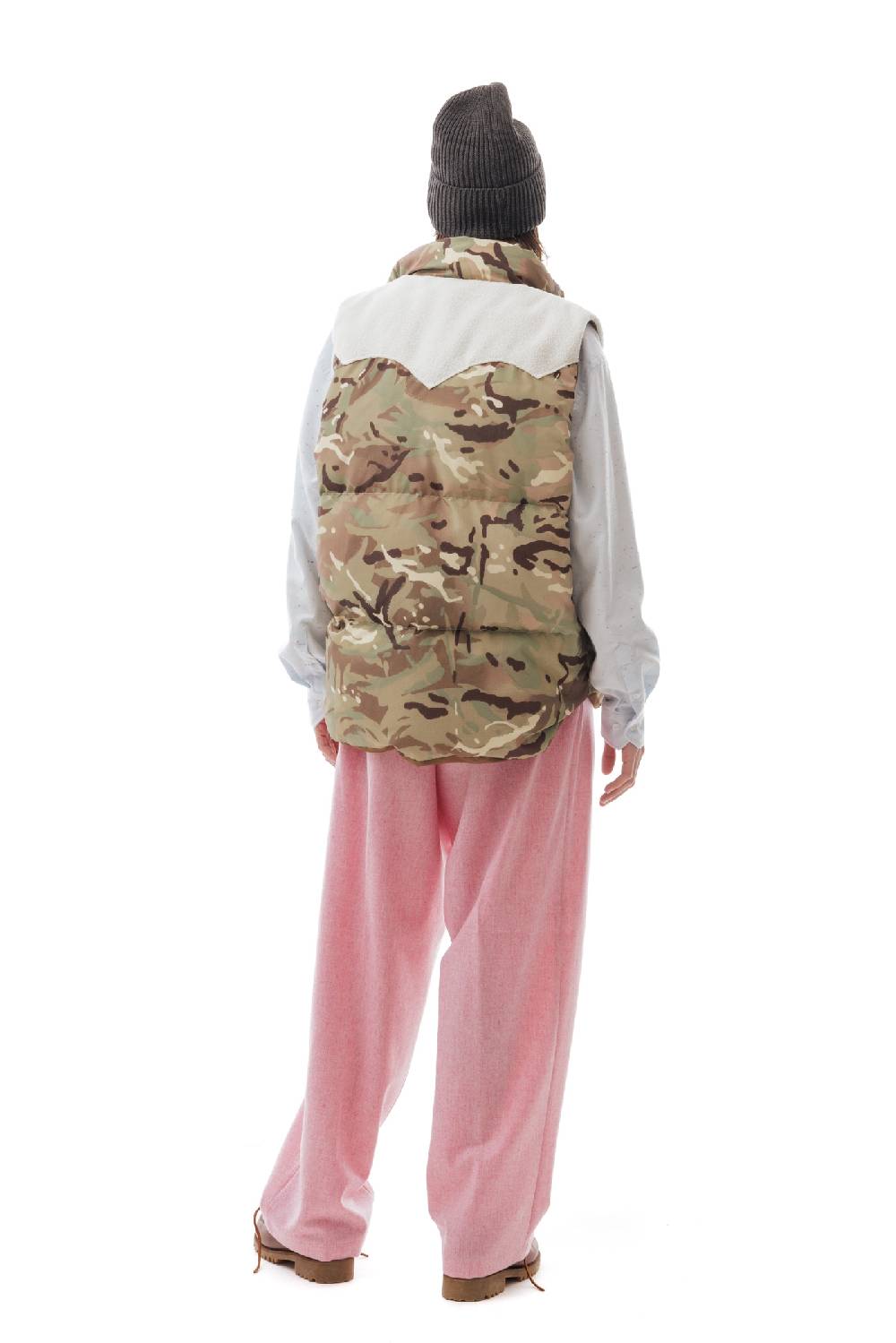 Lc23 Camo Paneled Down Vest Prezzo di fabbrica