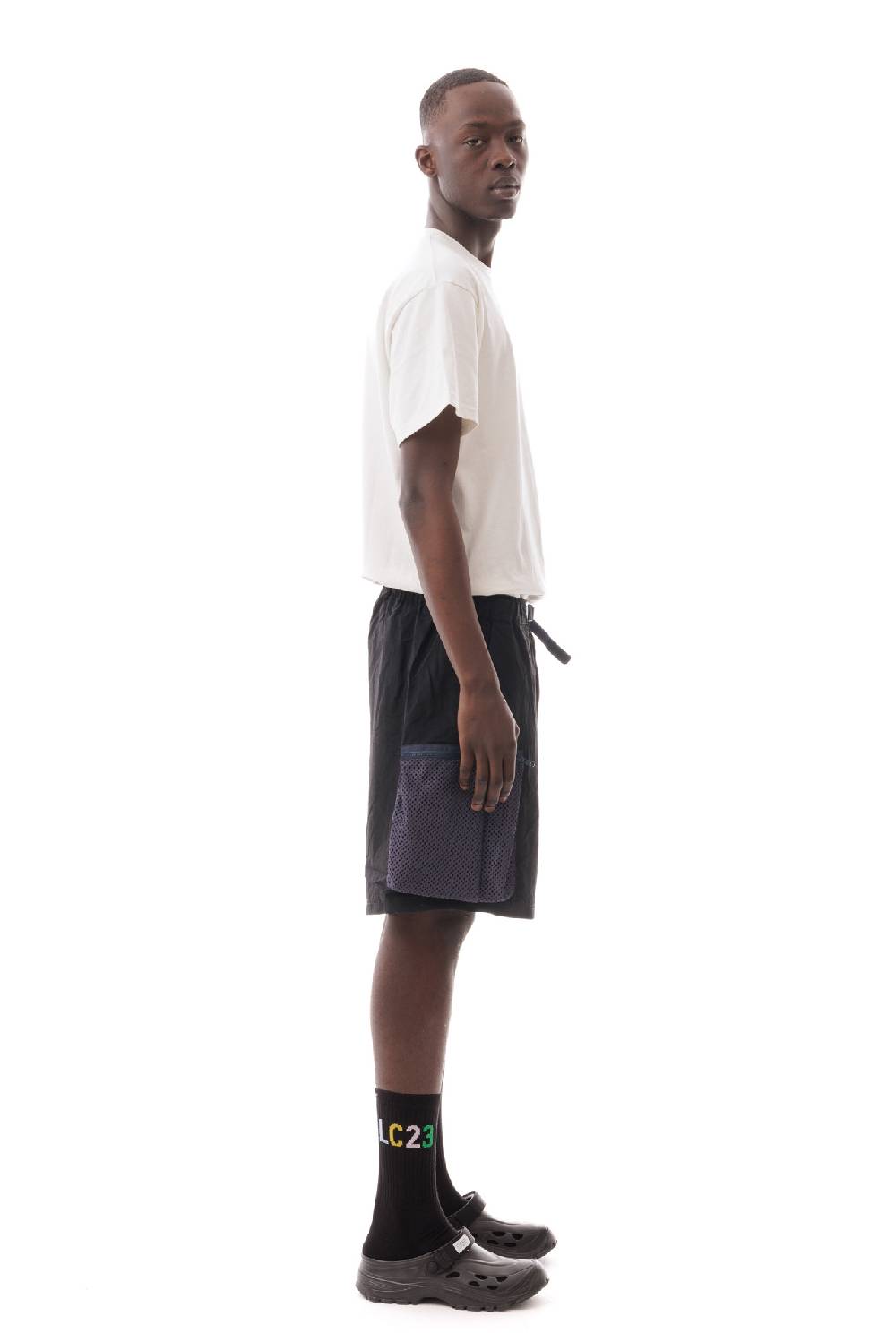 Lc23 Nylon Cargo Shorts Black 2025