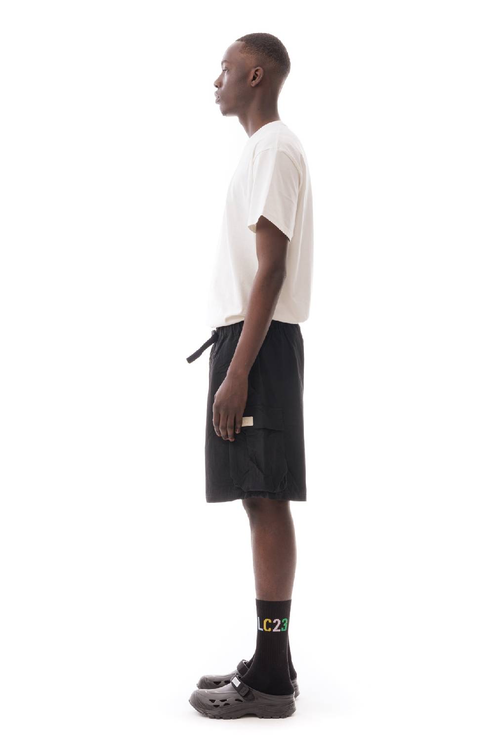 Lc23 Nylon Cargo Shorts Black 2025