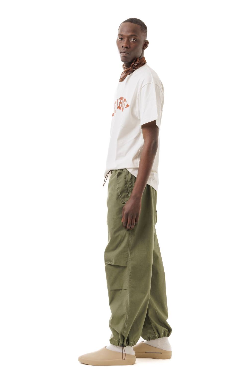 Lc23 Paracadute Pants Army Green Italia