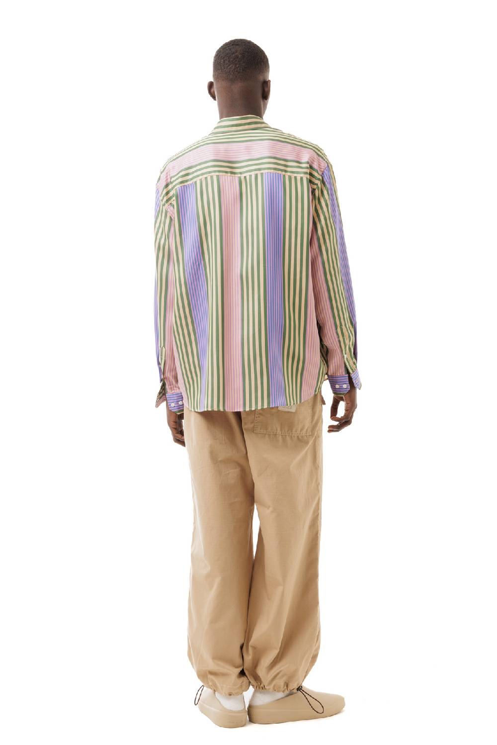 Lc23 Stripes Violet-Green Shirt Spedizione Gratuita