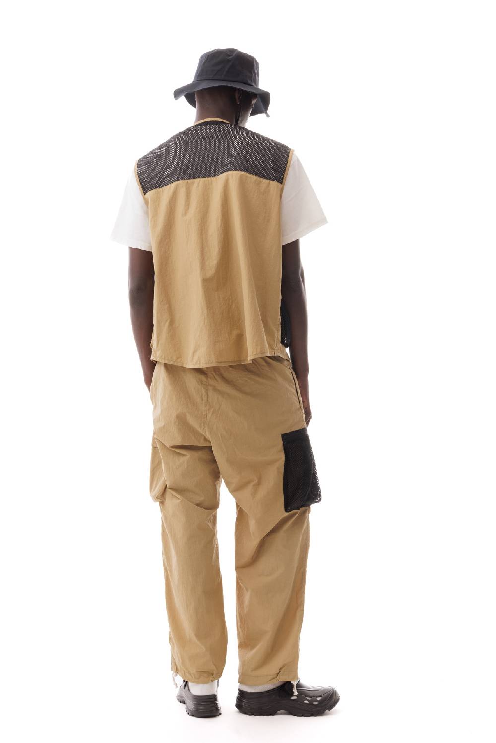 Lc23 Nylon Multipocket Vest Camel Soddisfazione Garantita