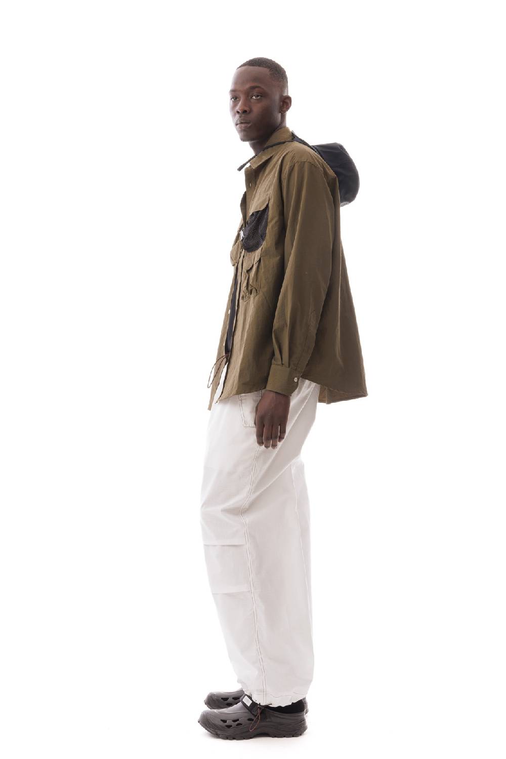 Lc23 Multipocket Nylon Shirt Army Green Novità