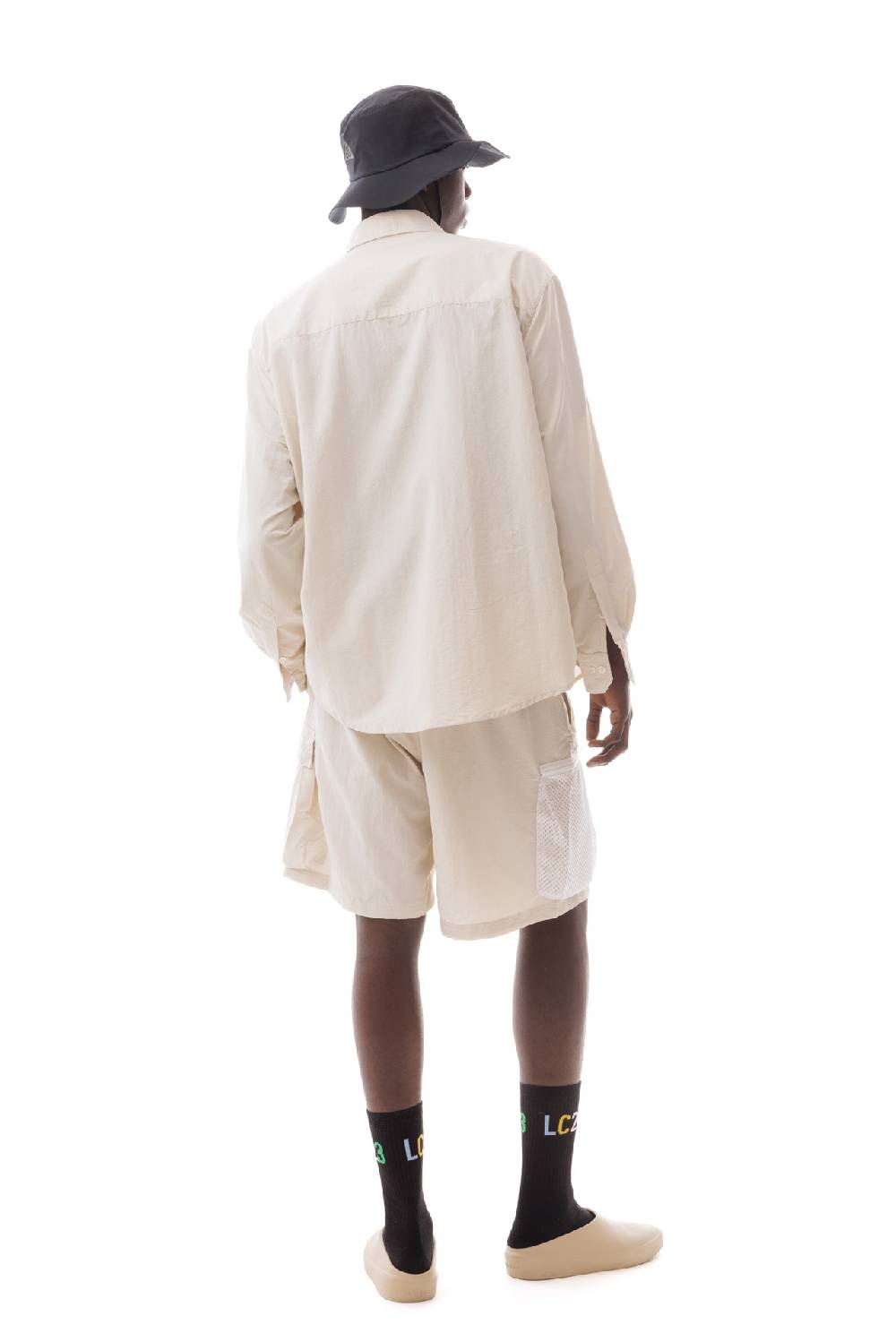 Lc23 Multipocket Nylon Shirt White Presa