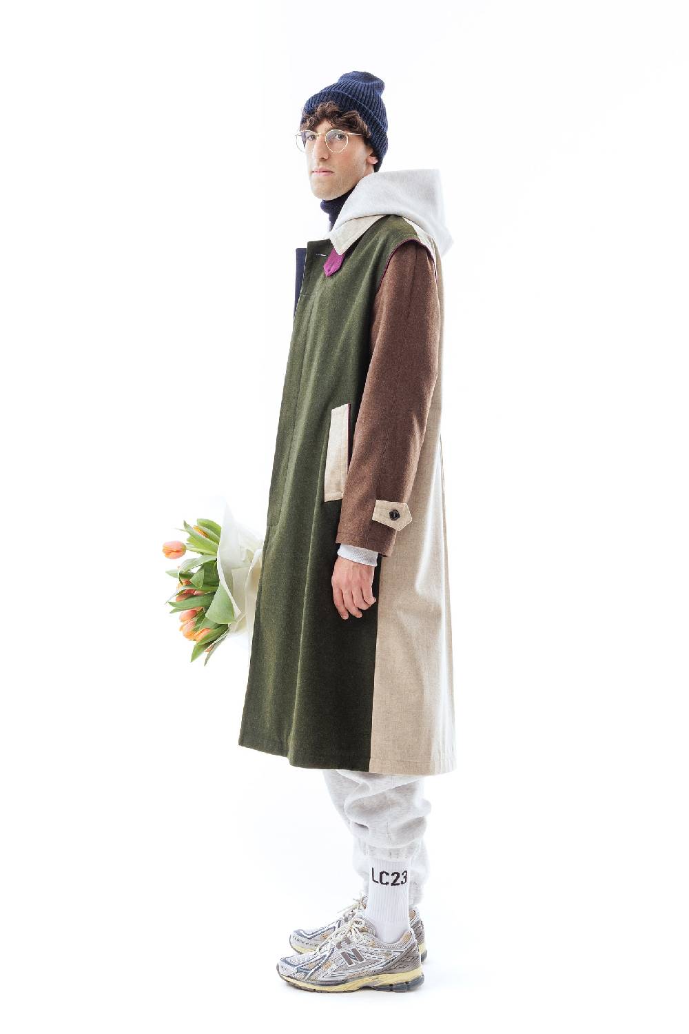 Lc23 LC23 x Lodenfrey Loden Coat In Linea