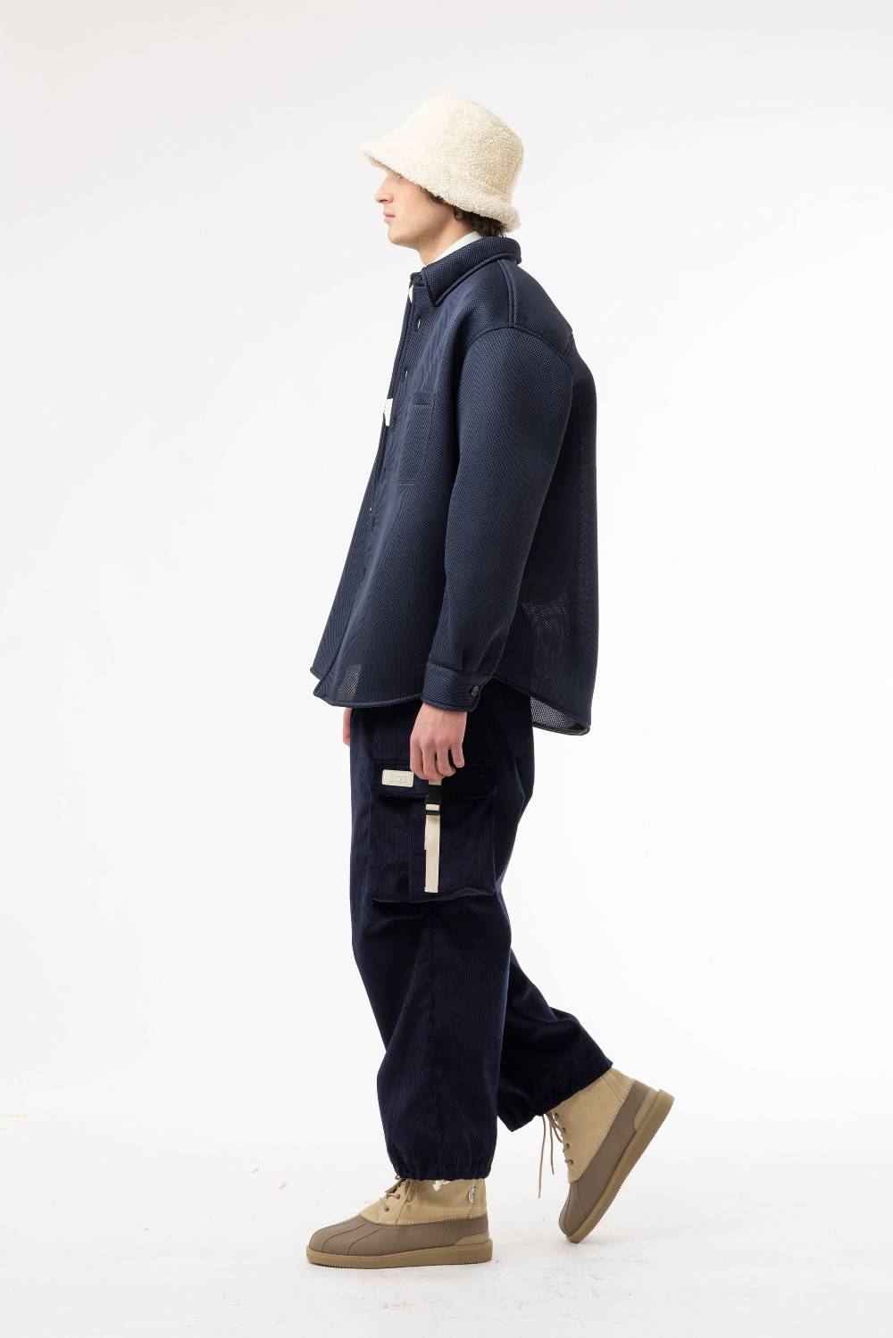 Lc23 Corduroy Cargo Pants Navy Negozi Online