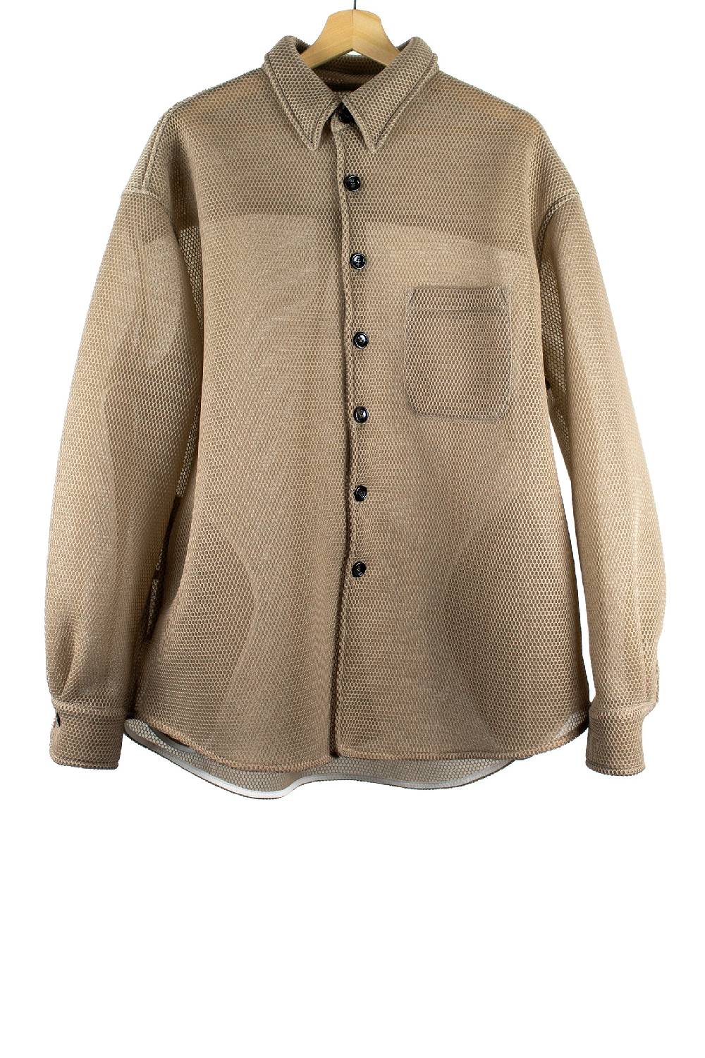 Lc23 Mesh Overshirt Camel Promozione Limitata
