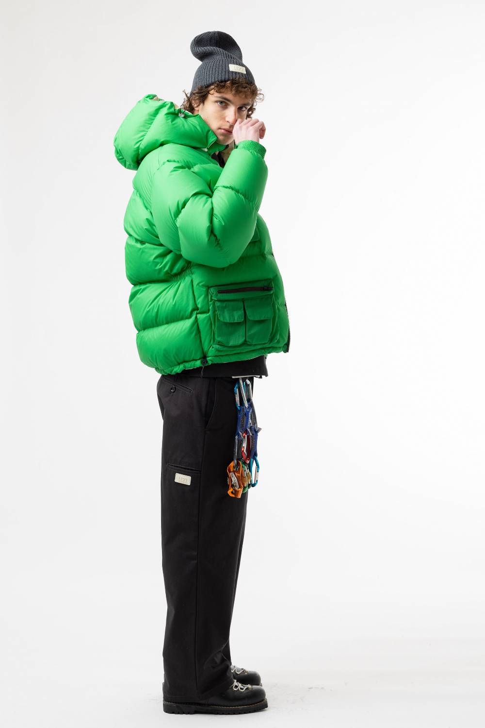 Lc23 Multipocket Down Jacket Green Sottocosto