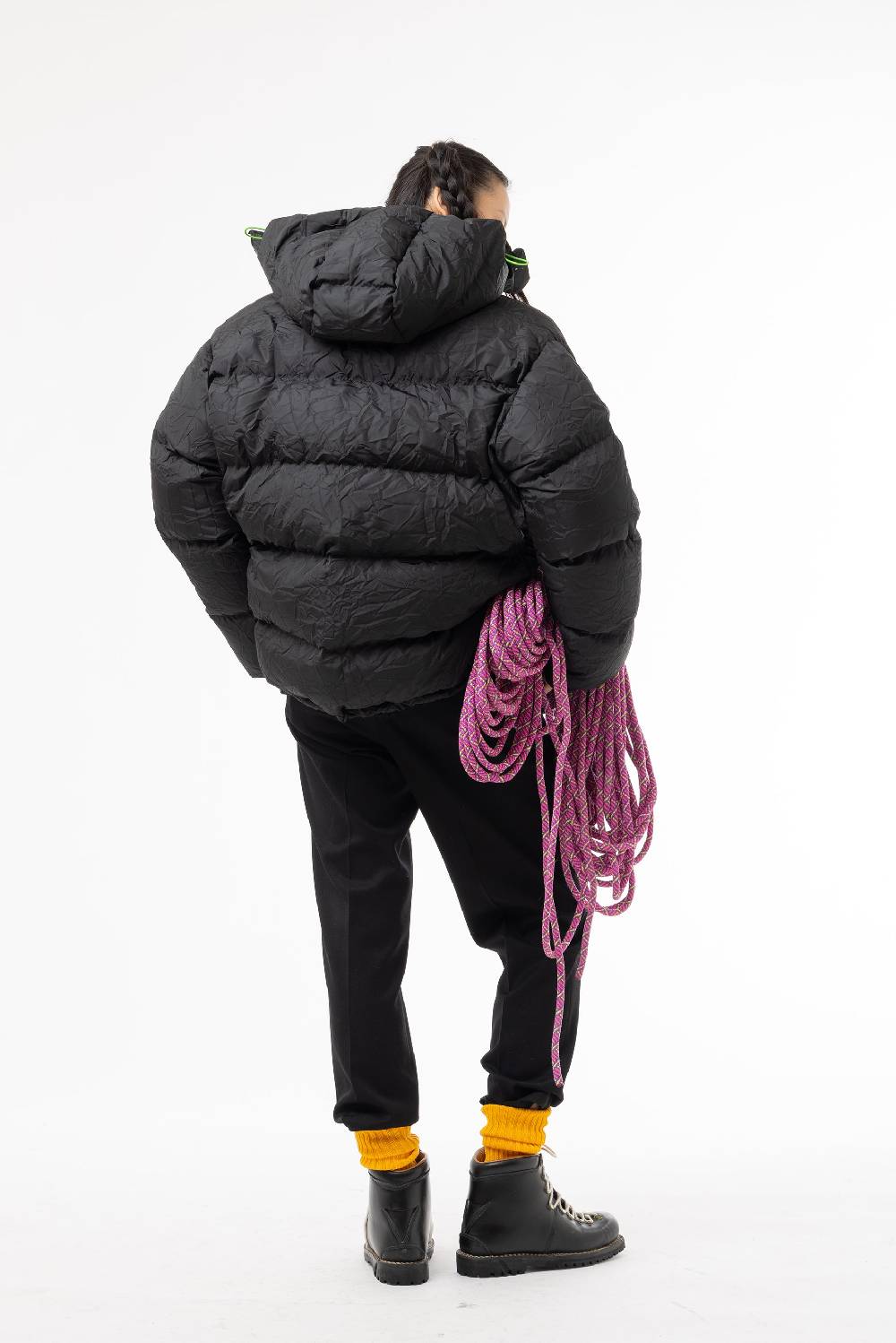 Lc23 Multipocket Down Jacket Black Convenienza
