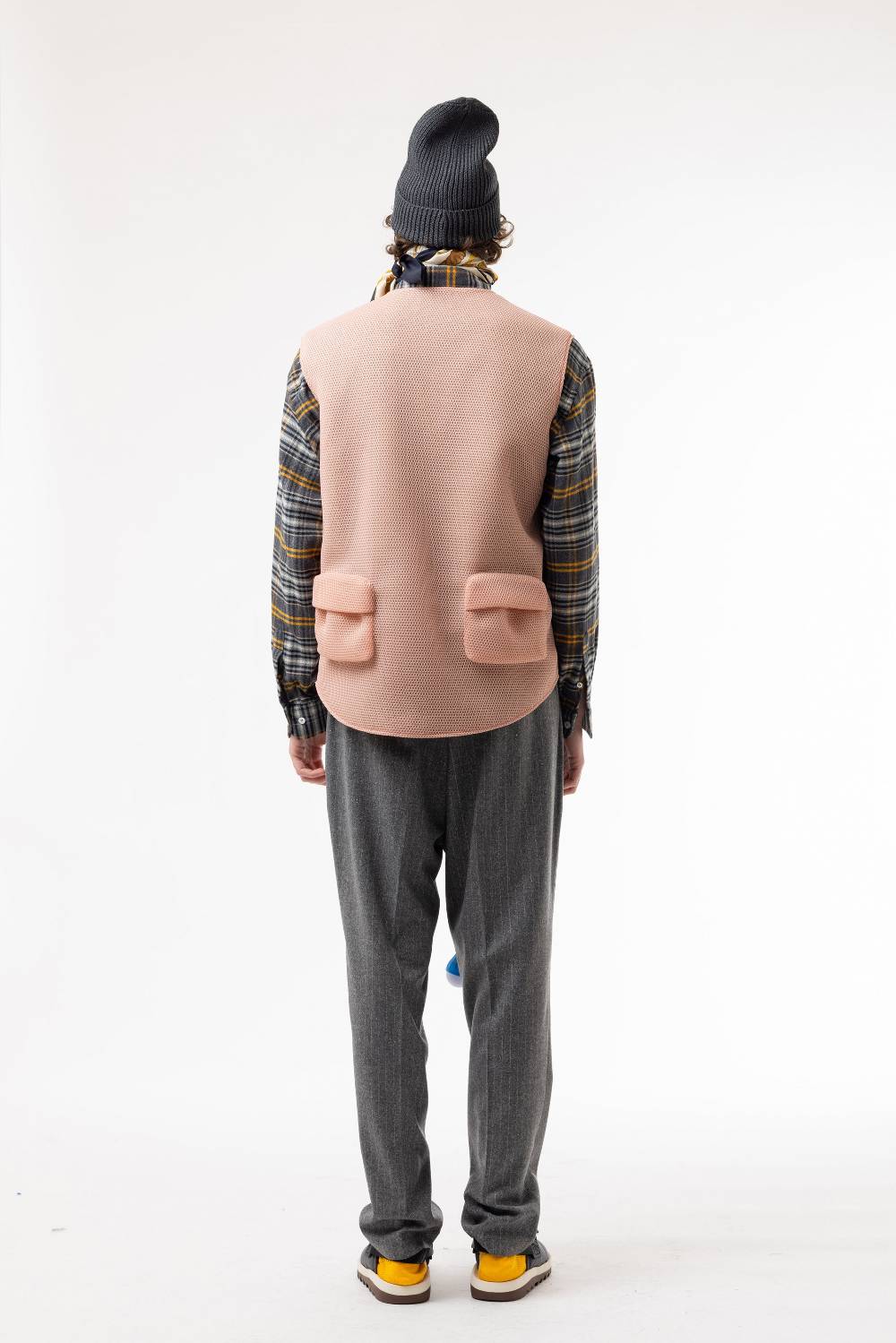 Lc23 Mesh Multipocket Vest Pink Saldi