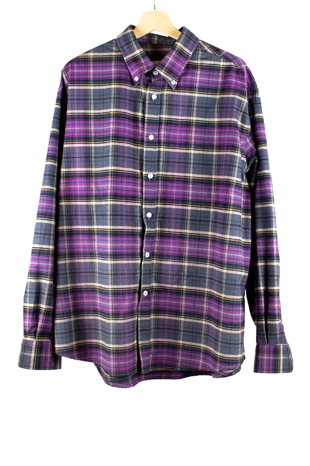 Lc23 Flannel Check Shirt Purple Vendita Economica